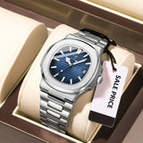 Globe Traveller Steel — Silver Case, Blue Dial, Stainless Steel Bracelet