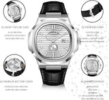 Globe Traveller Classic — Silver Case, White Dial, Black Leather Strap