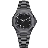Globe Traveller Arabic — Full Black Edition, Arabic Numeral Dial, Steel Bracelet