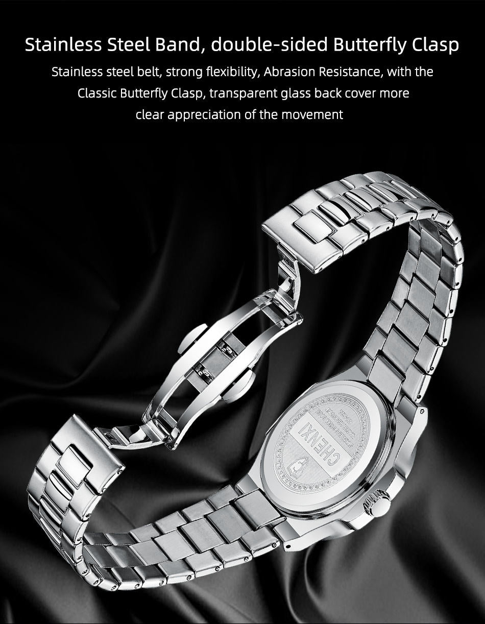 Globe Traveller Arabic — Silver Case, Black Dial, Arabic Numeral Dial, Steel Bracelet